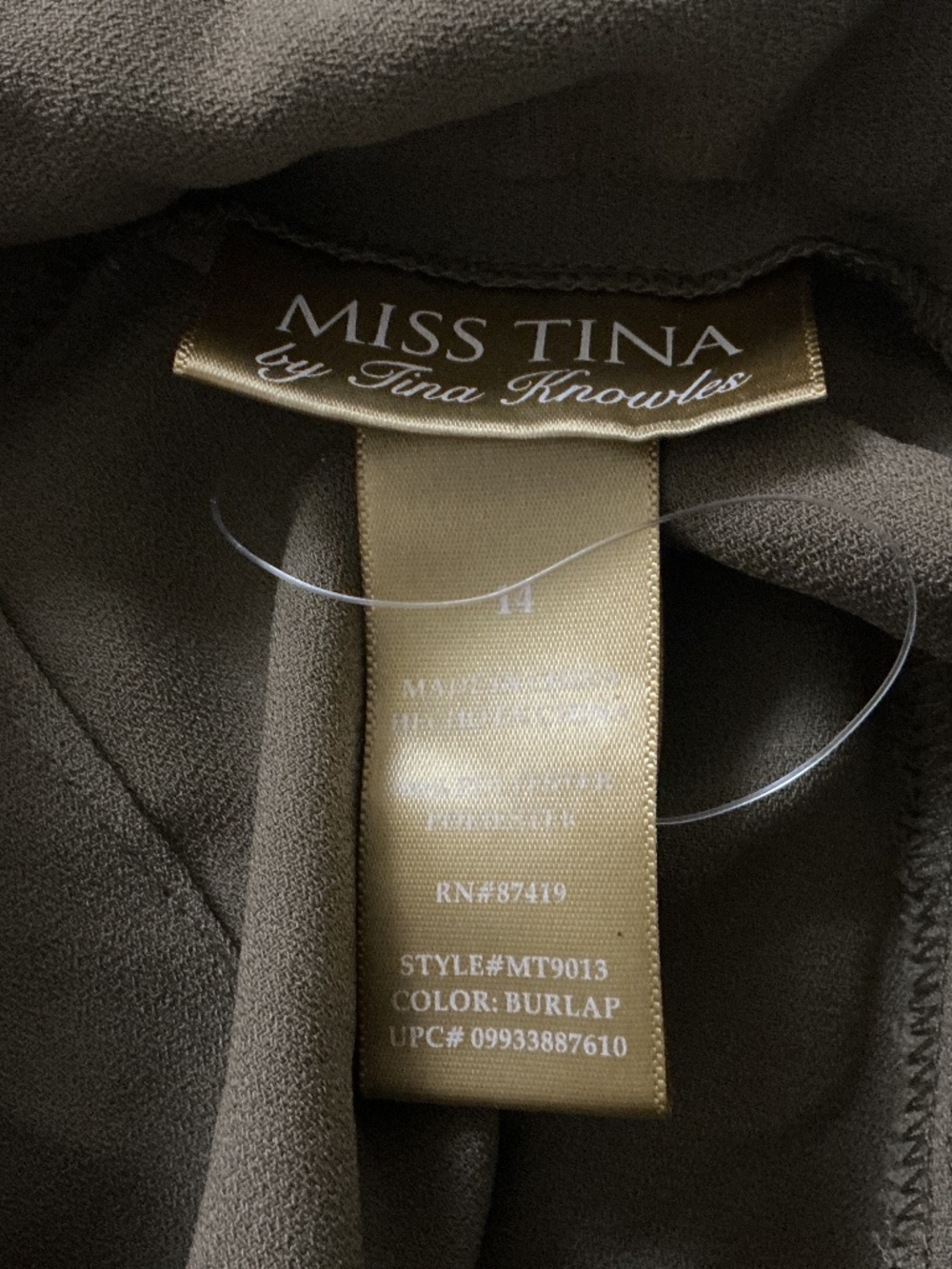 Miss Tina wide leg palazzo pants size 14 pull on no zipper. - Picture 4 of 5